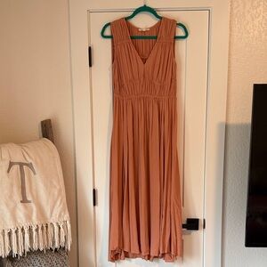 Grade & Gather Dress in Rust